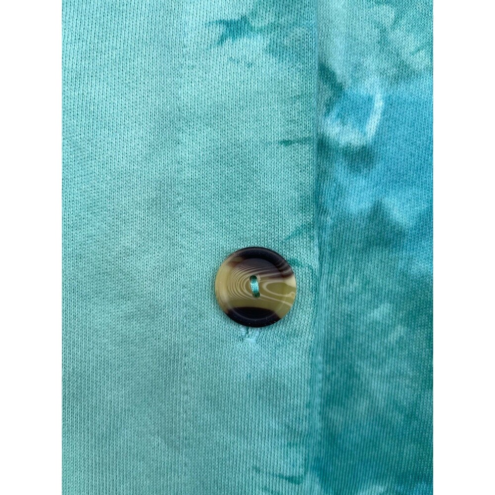 Fantastic Fawn Turquoise Tie Dye Oversized Shacket Mermaidcore Vibe Small - Picture 5 of 6